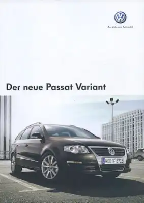 VW Passat B 6 Variant Prospekt 8.2005