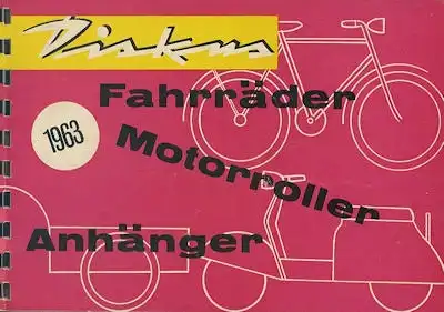 Diskus Fahrrad Katalog 1963