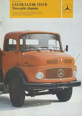 Mercedes-Benz L/LS/LK/LA/LAK 1113 B Prospekt  3.1989
