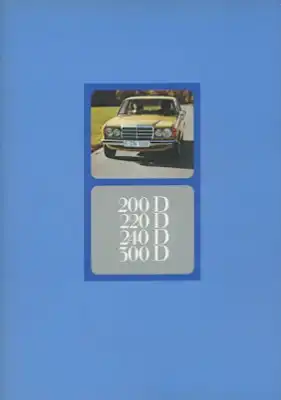 Mercedes-Benz 200D 220D 240D 300D Prospekt 12.1975