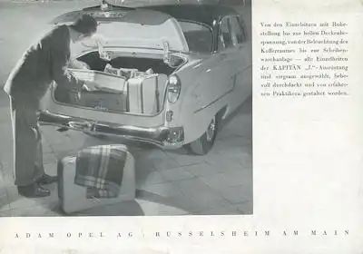 Opel Kapitän L Prospekt ca. 1962