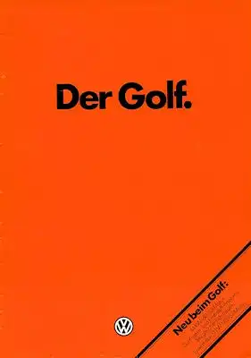 VW Golf 1 Prospekt 8.1979