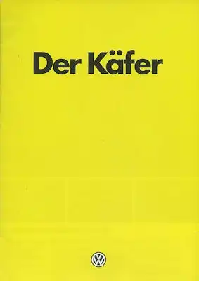VW Käfer Prospekt 1.1979