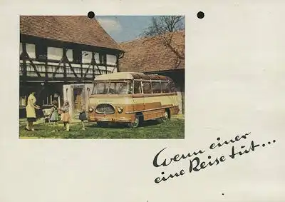 Robur LO 2500 Reiseomnibus Prospekt 1960