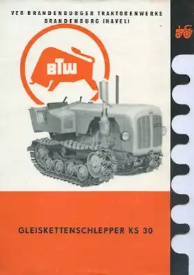 KS 30 Gleiskettenschlepper Prospekt 1960