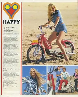 Sparta Spartamatic / Happy / Tour / Sport / Grandsport Prospekt 1970er Jahre