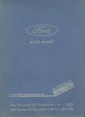 Ford Mappe 1960er Jahre