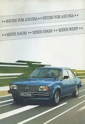 Opel Ascona B Prospekt 7.1979