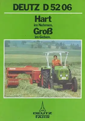 Deutz D 5206 Prospekt 3.1977