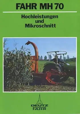 Deutz-Fahr MH 70 Prospekt 4.1976