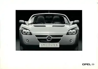 Opel Speedster Prospekt 3.2000