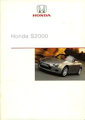 Honda S 2000 Prospekt 4.2002