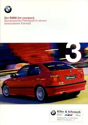 BMW 3er compact Prospekt 1999