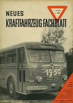 Das Kraftfahrzeug Fachblatt 1949 Heft 24