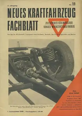 Das Kraftfahrzeug Fachblatt 1949 Heft 11