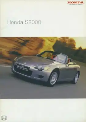 Honda S 2000 Prospekt 1.2003