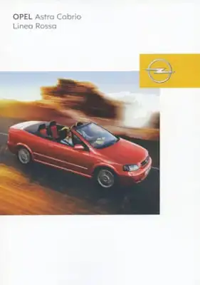 Opel Astra Cabrio Linea Rossa Prospekt 8.2002