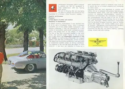 Lamborghini 350 GT Prospekt 1960er Jahre