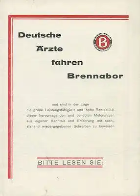 Brennabor 6/20 + 6/24 PS Prospekt 1924-1926
