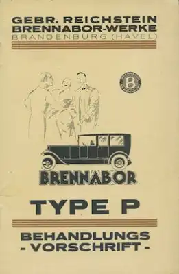 Brennabor 8/24 PS Type P Bedienungsanleitung 1919-1925