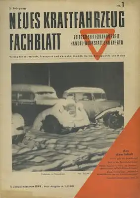 Das Kraftfahrzeug Fachblatt 1949 Heft 1