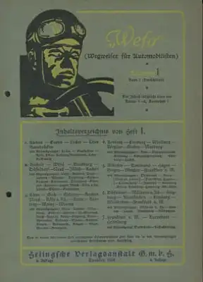 Wegweiser für Automobilisten (Wefa) 1924