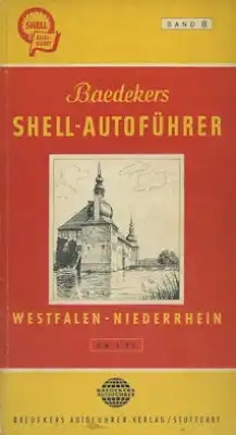 Baedekers Shell Autoführer Westfalen-Niederrhein Band 8 1953