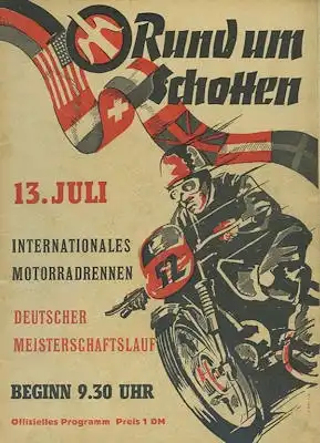 Programm Schotten 13.7.1952