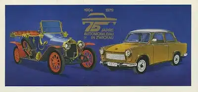 75 Jahre Automobile in Zwickau Trabant Aufsteller 1979