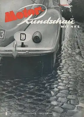 Motor Rundschau 1954 Heft 8