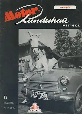 Motor Rundschau 1954 Heft 13