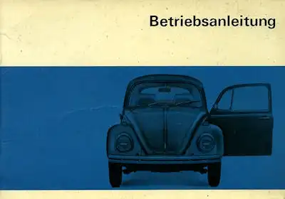 VW Käfer Bedienungsanleitung 8.1968