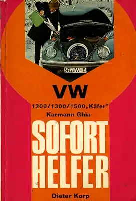 VW 1200 1300 1500 Käfer + Karmann Ghia Dieter Korp Soforthelfer 1968