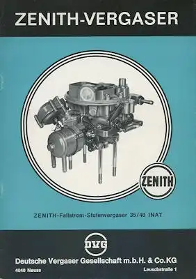 Zenith Vergaser Type 35/40 INAT ca. 1971