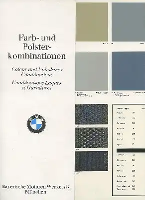 BMW Farben und Polster 12.1970