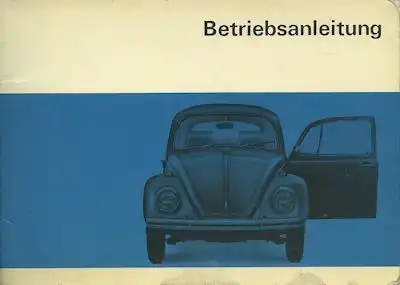 VW Käfer Bedienungsanleitung 8.1968