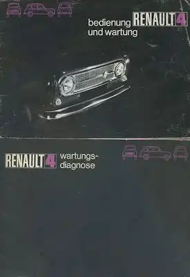 Renault 4 Bedienungsanleitung 6.1971