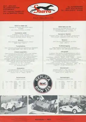 Sbarro 4 Prospekte 1970er Jahre