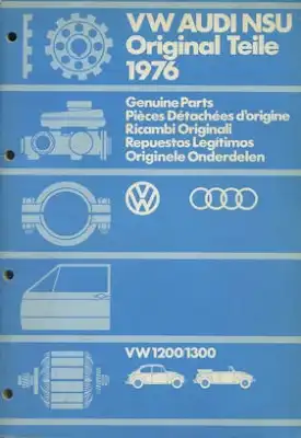 VW Käfer 1200 1300 Cabriolet Bildkatalog 1976