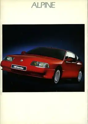 Renault Alpine A 310 V 6 Prospekt 6.1989