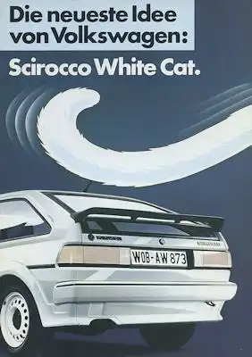 VW Scirocco 2 White Cat Prospekt 1985