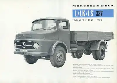 Mercedes-Benz L LK LS 327 Prospekt 5.1959