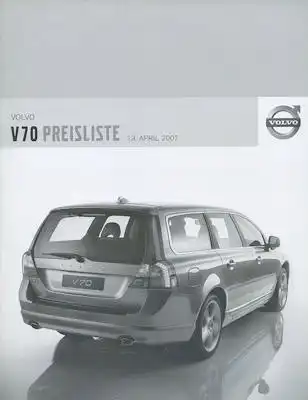 Volvo V 70 Preisliste 4.2007