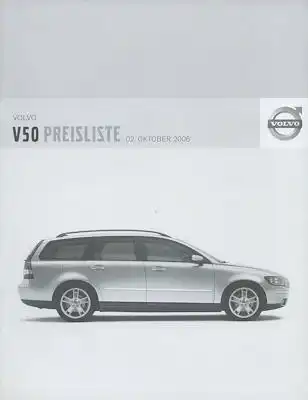 Volvo V 50 Preisliste 10.2006