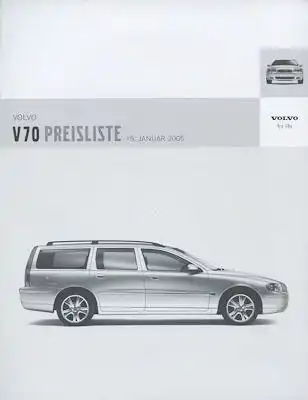 Volvo V 70 Preisliste 1.2005
