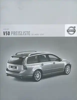 Volvo V 50 Preisliste 3.2007