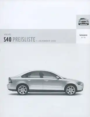 Volvo S 40 Preisliste 12.2005