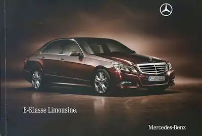 Mercedes-Benz E-Klasse Limousinen Prospekt 3.2009