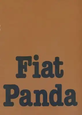 Fiat Panda Prospekt 3.1982
