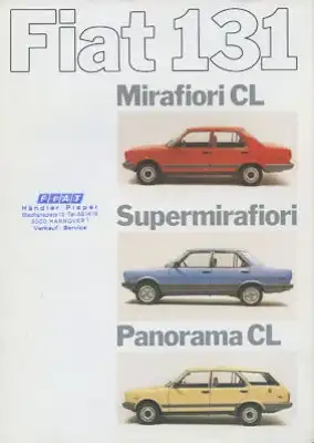 Fiat 131 Prospekt 4.1981